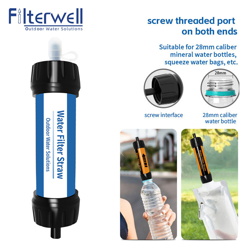 Outdoor Camping Water Filter - 夏用の屋外ストロー,ミニシステム,観光,サバイバル,野外活動,ハイキング用品