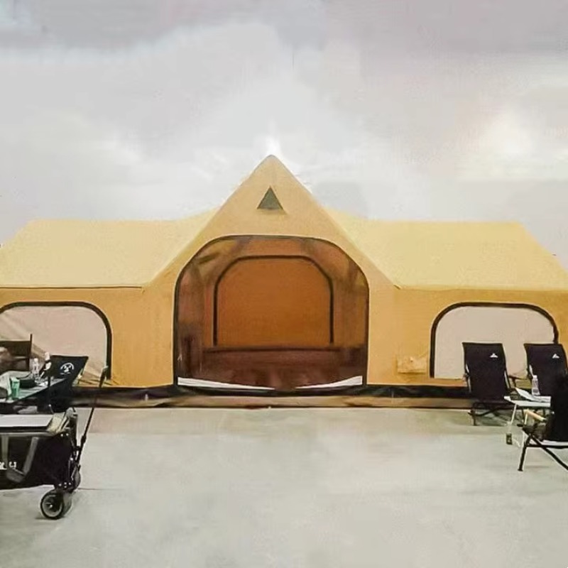 Outdoor Camping Inflatable Tent - 2026年 32.0平方メートル 簡単設営 アウトドア キャンプ用 二部屋一ホール