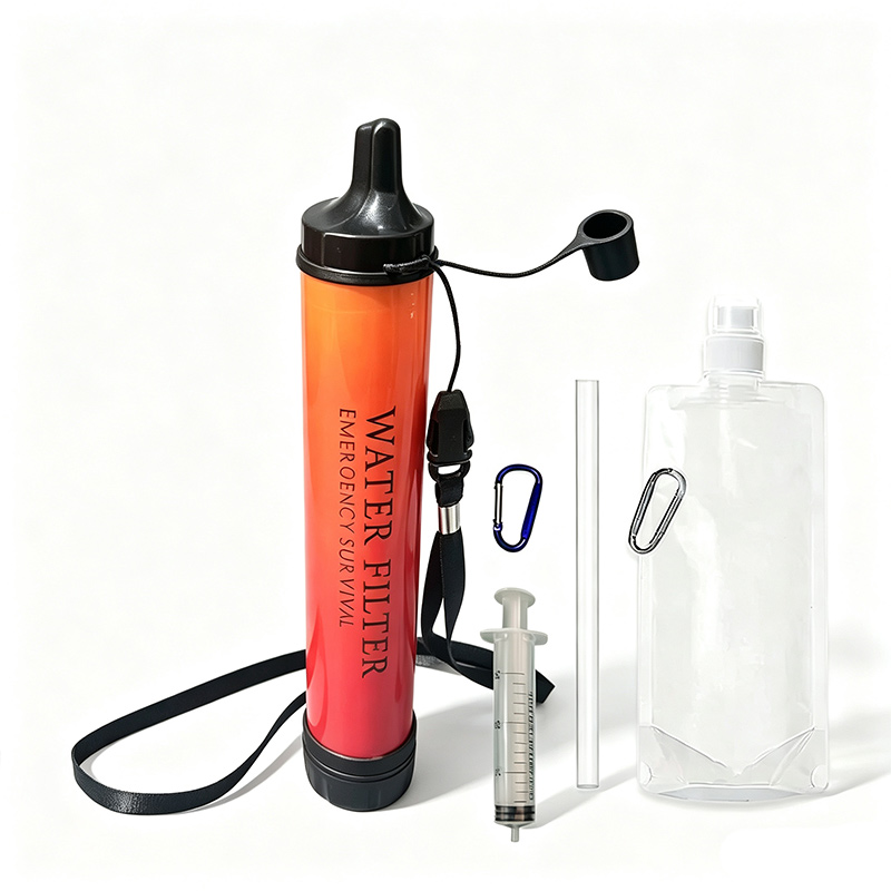 Outdoor Camping Water Filter - アウトドアキャンプ用緊急サバイバル浄水器フィルター、川、湖、小川に適した携帯用浄水ツール