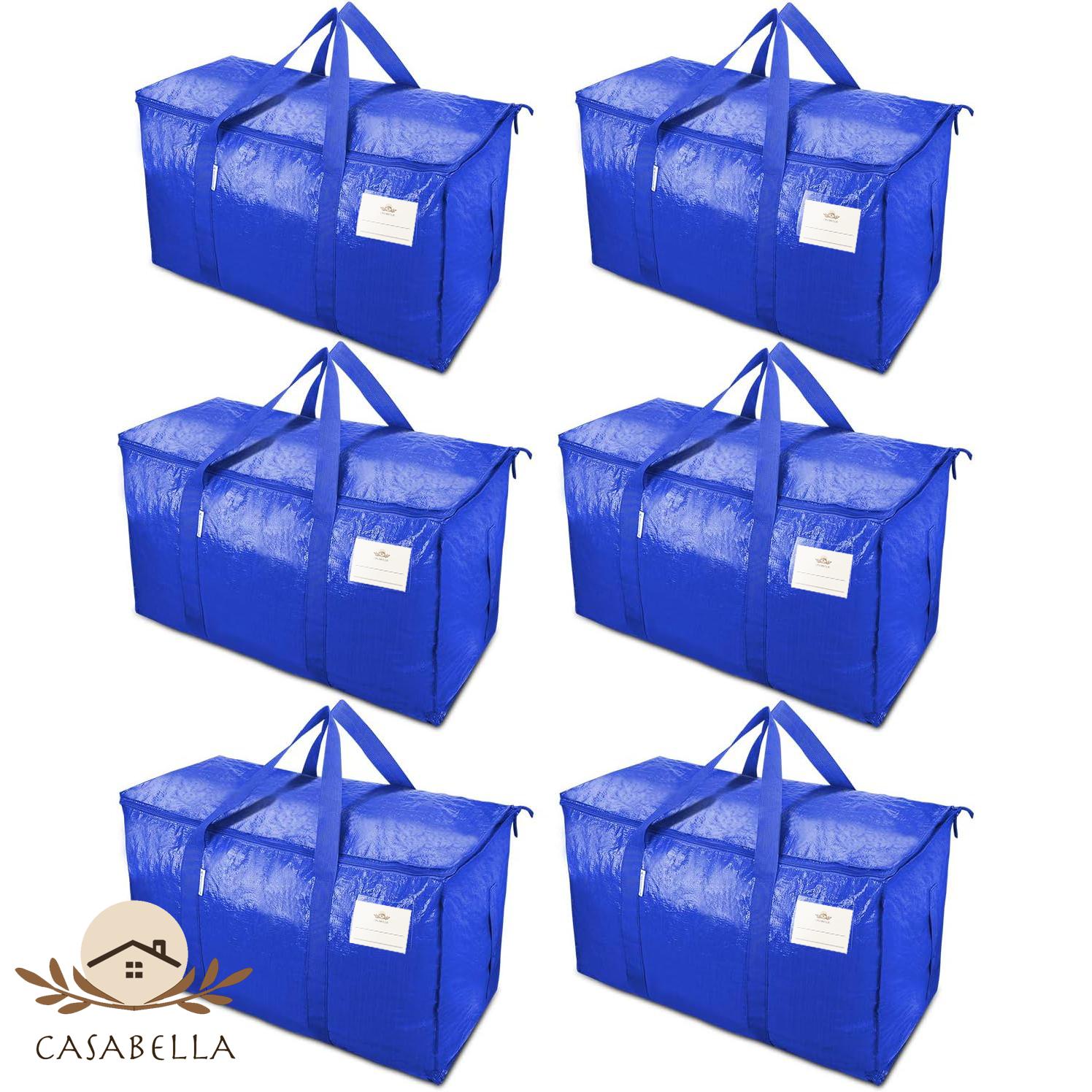 Outdoor Camping Bag - 特大サイズの頑丈な移動用バッグ 24ガロン 折りたたみ式収納オーガナイザー 防水パッキングトート ジッパー付き 丈夫なハンドル