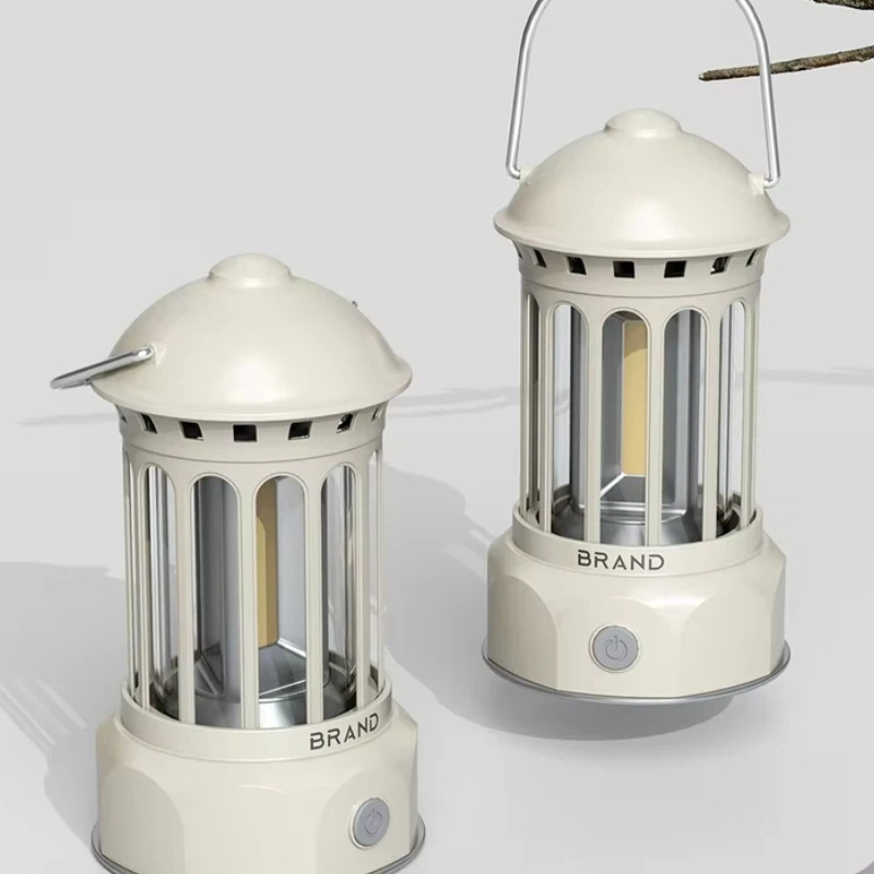 Outdoor Camping Lantern - 汎用レトロ屋外キャンプランタンポータブル Cob テントライト無段階調光タイプ C 高速充電長期耐久性キャンパーへのギフトに最適