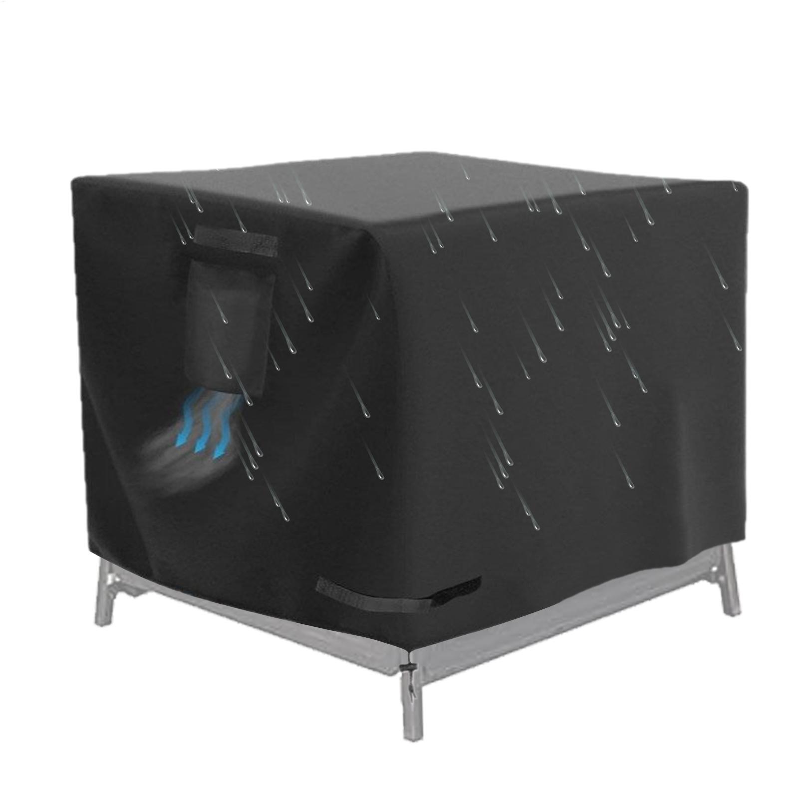 Outdoor Indoor Camping - ファイヤーピットカバー スクエア 30インチ 防水シールド ファイヤーテーブルカバー パティオ