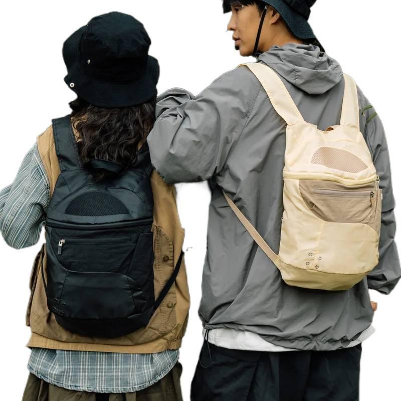Outdoor Camping Bag - メンズアウトドアハイキングバックパック超軽量ナイロンカジュアルマウンテン旅行バッグファッションシンプルなデザイン軽量キャンプリュックサック