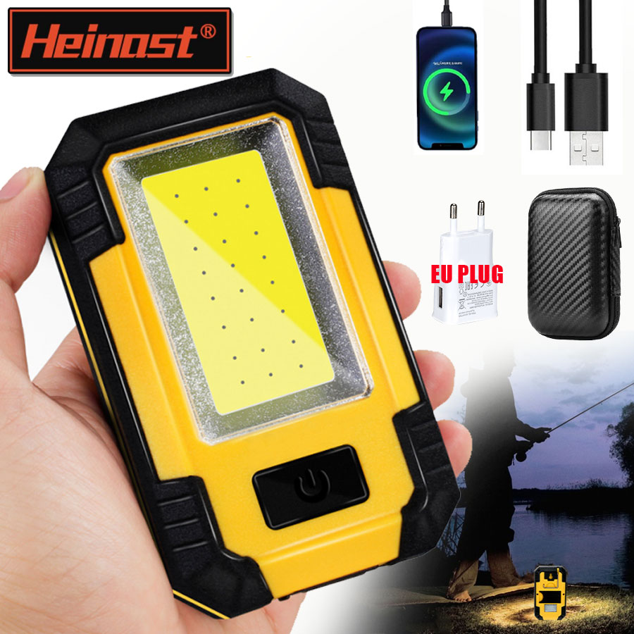 Outdoor Camping Lantern - ポータブル4000mAh充電式作業灯 超高輝度COB懐中電灯 磁石/フック付き キャンプ用ランタン アウトドア緊急用