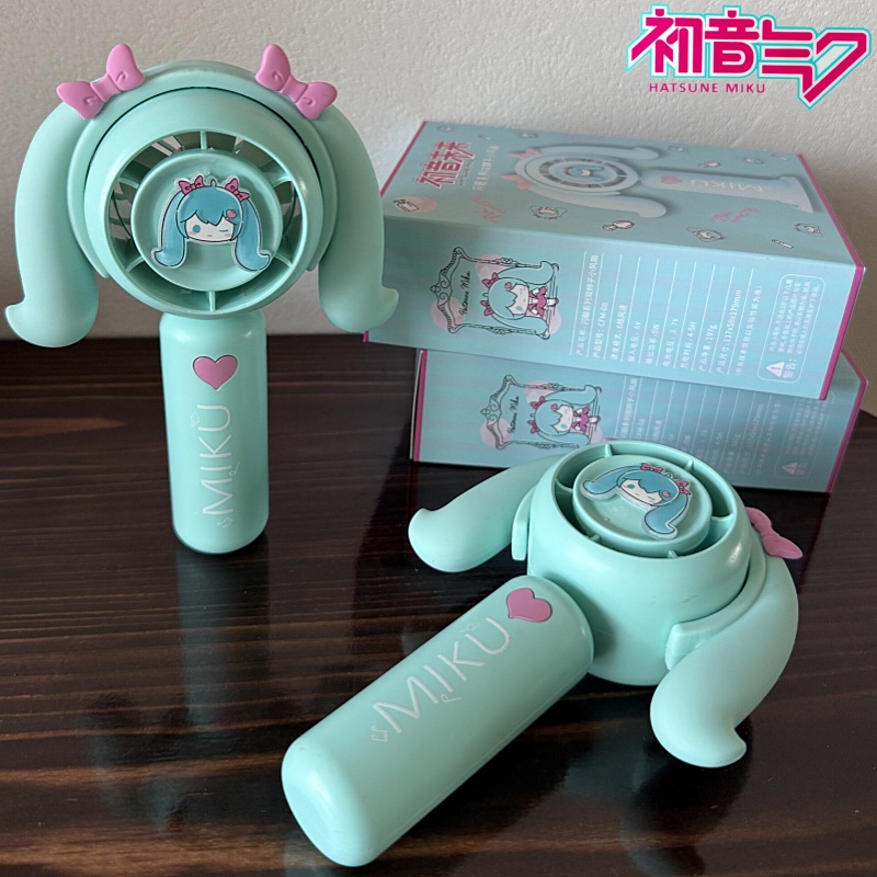 Camping Quiet - 初音ミクミニハンドヘルドファン冷却ファン家庭用オフィス旅行アウトドアやキャンプドロップシップ小型ファンギフトおもちゃ