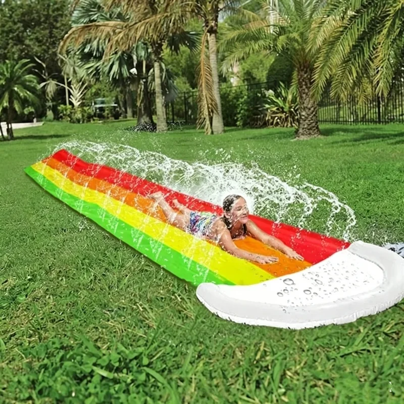 Outdoor Camping Games For Kids - 夏の屋外用インフレータブル水遊びおもちゃ ウォータースライドプール 裏庭ゲームセンター 大人子供向け ホリデーパーティーギフト用品