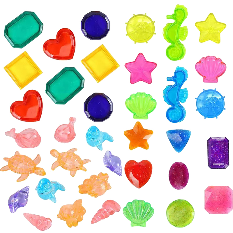 Outdoor Camping Games For Kids - 子供用カラープラスチック宝石おもちゃダイビングゲームプールアクセサリー水遊び夏の屋外スポーツスイムプール装飾 TMZ