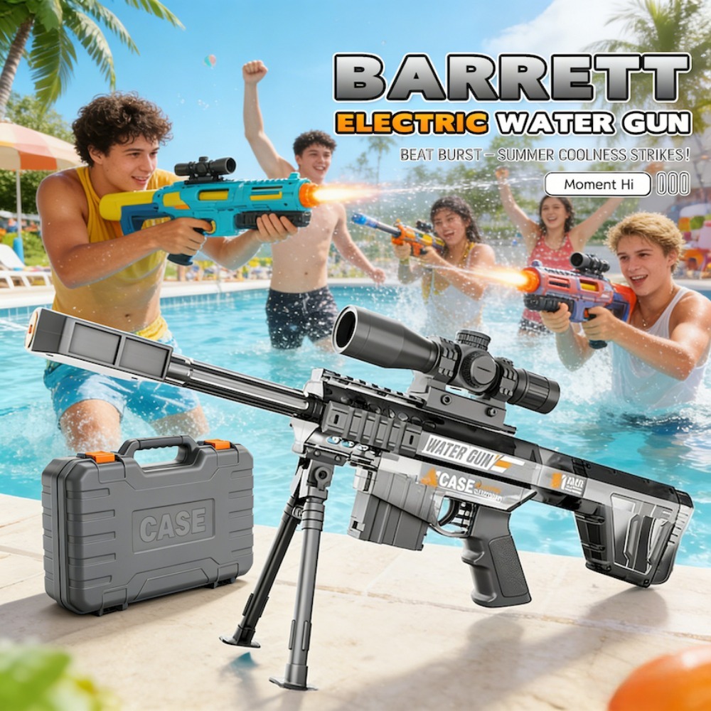 Outdoor Camping Games For Kids - 電動自動スナイパーウォーターガンおもちゃ夏の屋外ビーチ射撃ゲーム水の戦いゲームおもちゃ子供のためのギフト