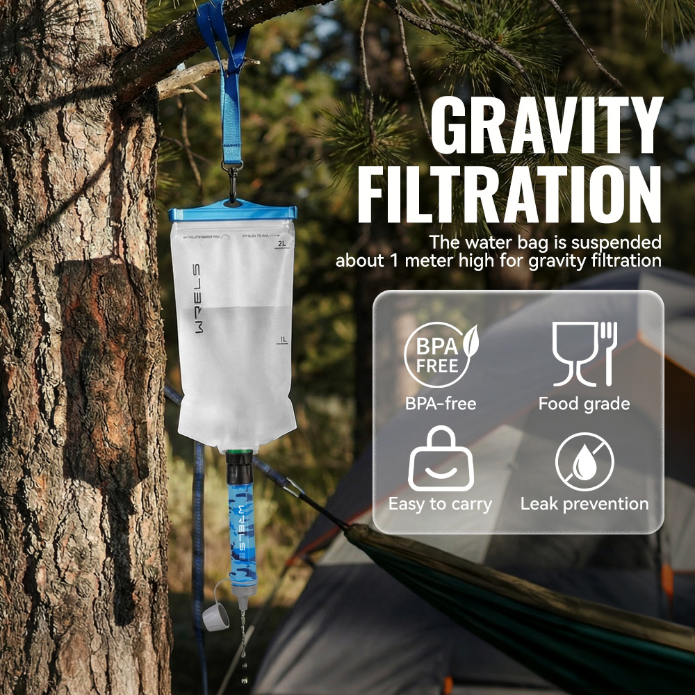 WRELS アウトドアハイキングミニキャンプ浄水フィルター高 - Outdoor Camping Water Filter のレビューと価格