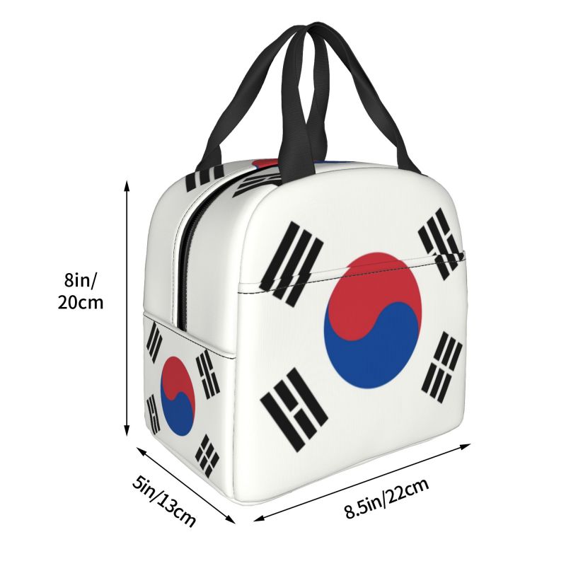 South韓国旗断熱ランチバッグ女性用、屋外キャンプ用のポー - Outdoor Camping Korea のレビューと価格