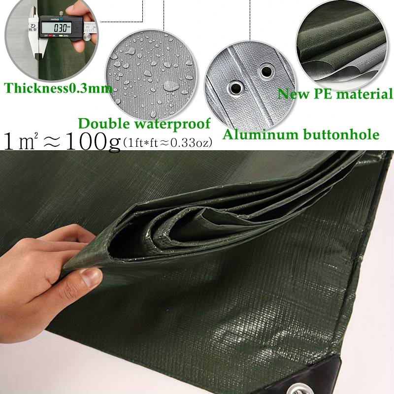 防水大型ターポリン カスタム 3×3 4 5 6 8 10  - Outdoor Camping Automatic Quick Opening Tent のレビューと価格