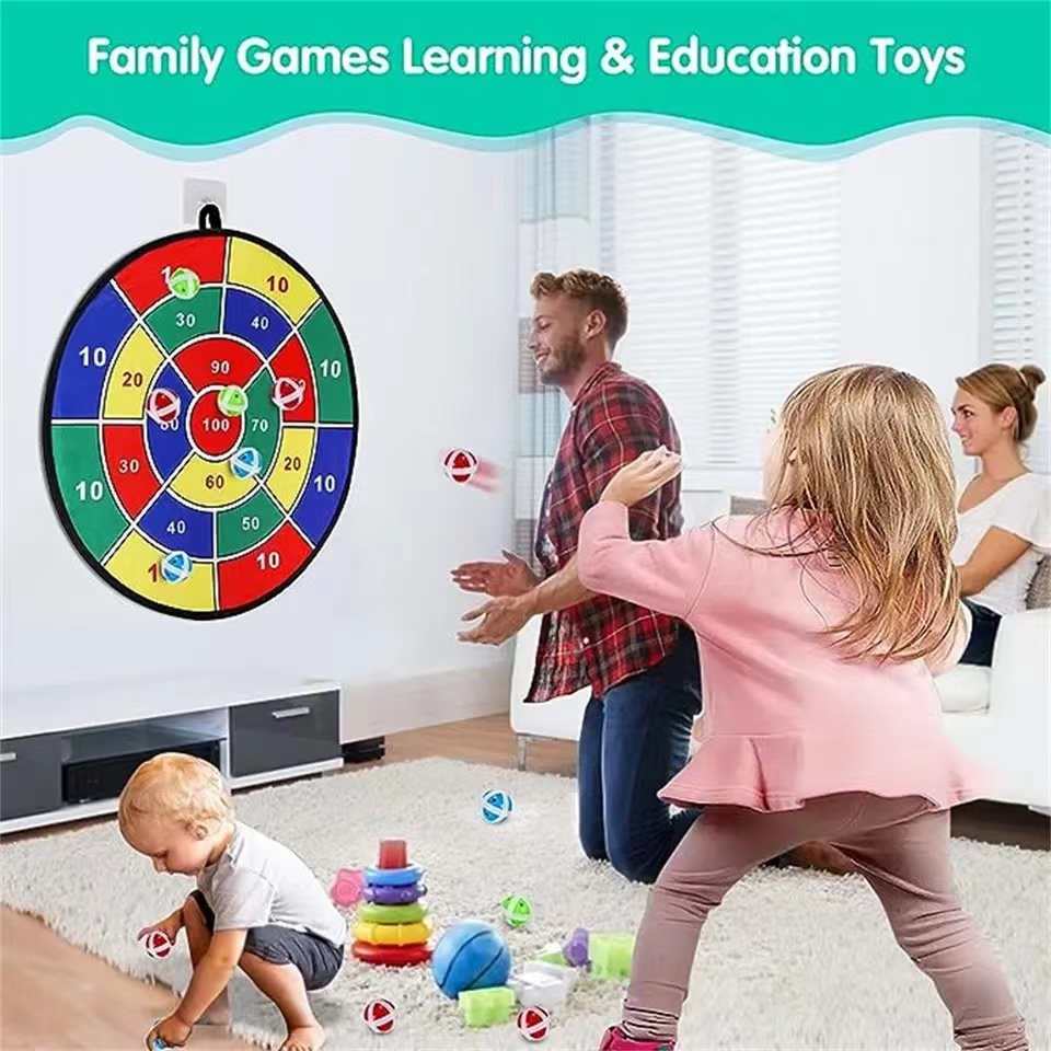 粘着ボール付き大型ダーツボード 家族向けインタラクティブゲー - Outdoor Camping Games For Kids のレビューと価格