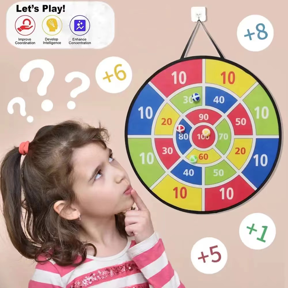 粘着ボール付き大型ダーツボード 家族向けインタラクティブゲー - Outdoor Camping Games For Kids のレビューと価格
