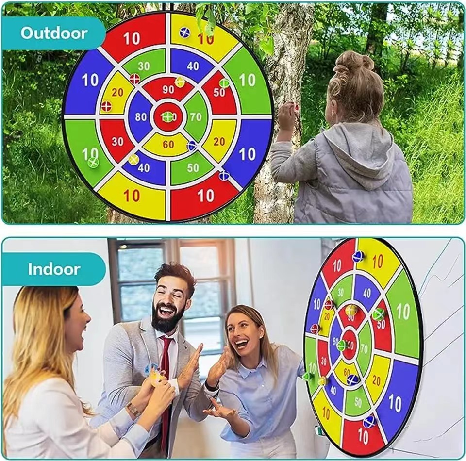 粘着ボール付き大型ダーツボード 家族向けインタラクティブゲー - Outdoor Camping Games For Kids のレビューと価格