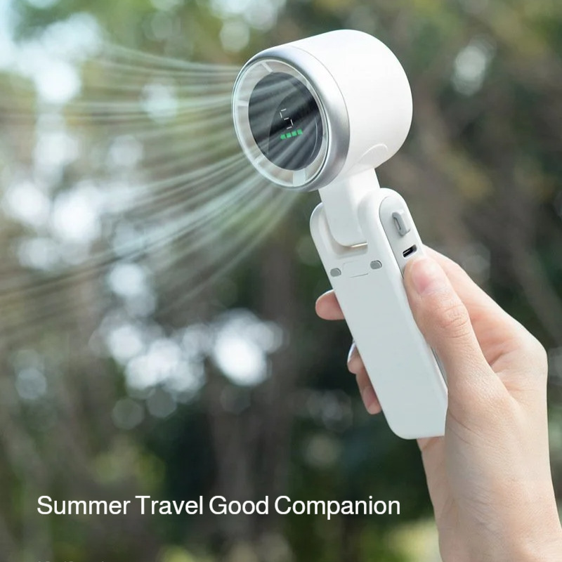 屋外用首掛けミニ扇風機 6時間バッテリー駆動 ミニポータブル - Camping Quiet のレビューと価格
