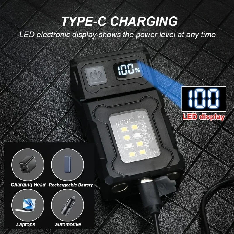 ミニ LED ハンドヘルド懐中電灯 USB 充電式 LED  - Outdoor Camping Lantern のレビューと価格