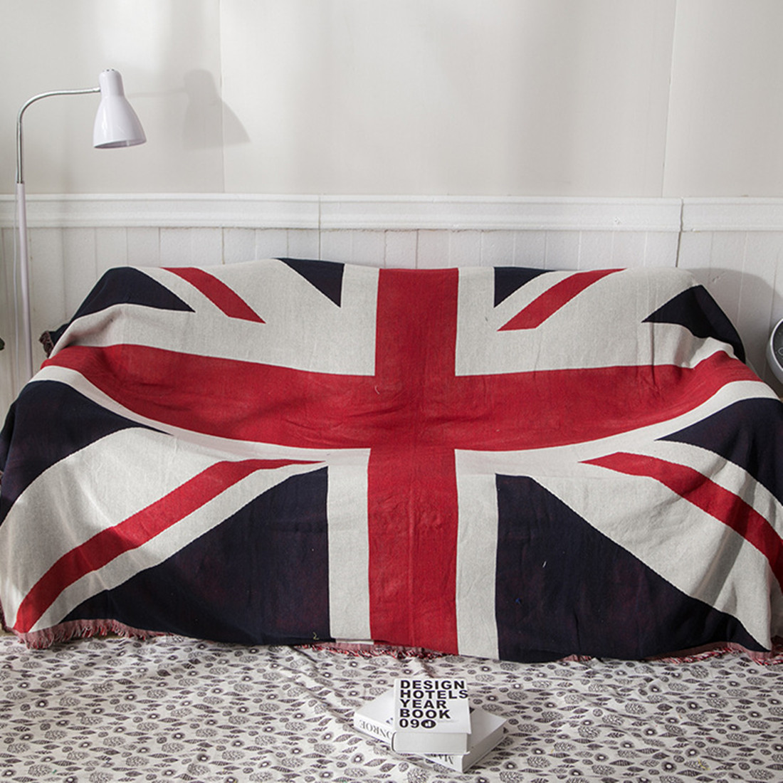 大型英国米国旗ユニオンジャックスローブランケットタペストリー - Outdoor Camping Usa のレビューと価格