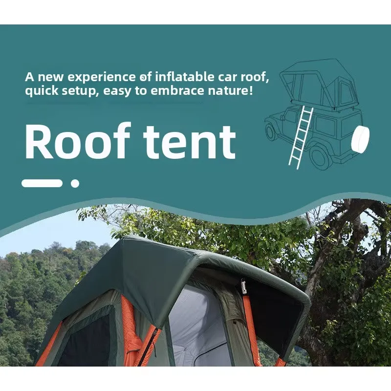 屋外用インフレータブルルーフトップテント、設置不要、全自動、 - Outdoor Camping Inflatable Tent のレビューと価格