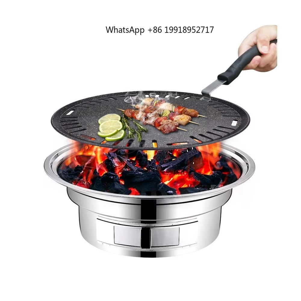 アルミ製丸型BBQプレート ノンスティックテーブルバーベキュ - Outdoor Camping Korea のレビューと価格