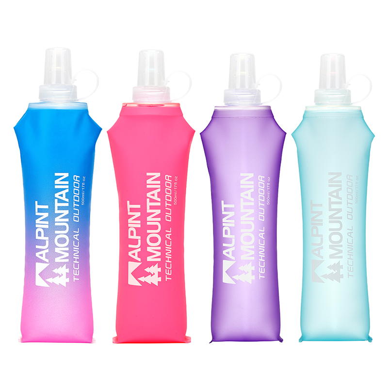 500ml折りたたみ式漏れ防止ソフト折りたたみ式ウォーターボ - Collapsible Water Bottle のレビューと価格