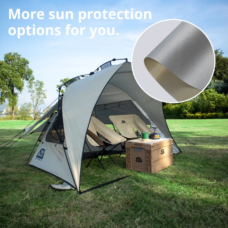 ポータブルビーチサンシェルター折りたたみ式防雨屋外ダブルテン - Outdoor Camping Automatic Quick Opening Tent のレビューと価格