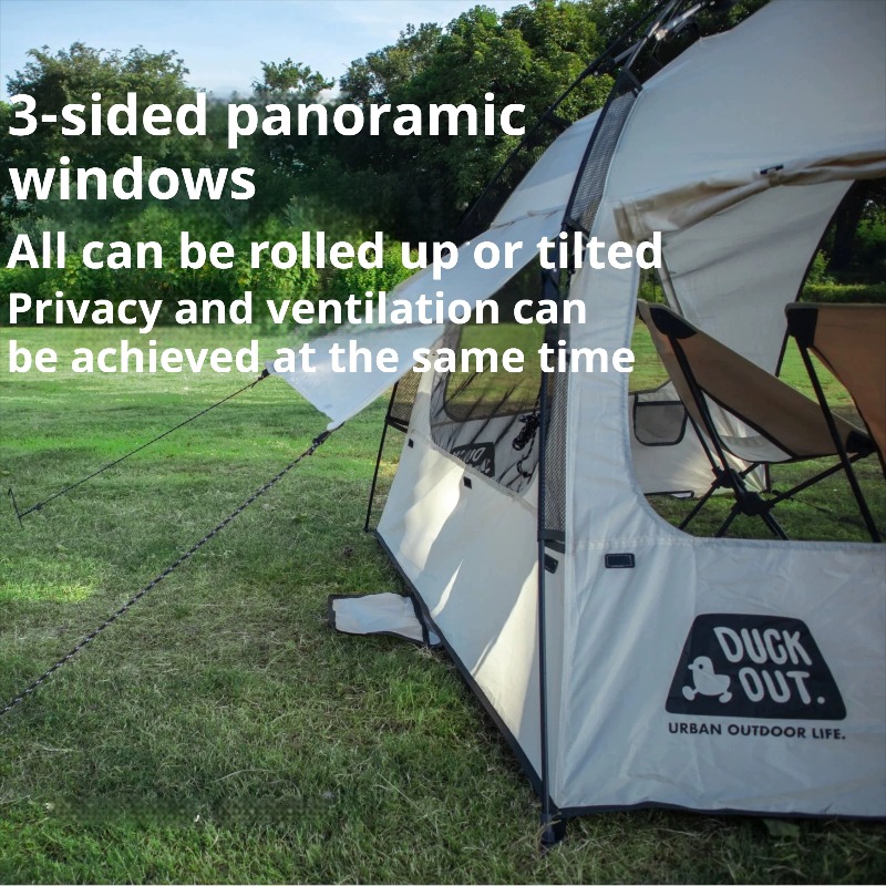 ポータブルビーチサンシェルター折りたたみ式防雨屋外ダブルテン - Outdoor Camping Automatic Quick Opening Tent のレビューと価格