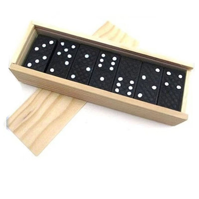 28 ピース/セット木製ドミノボードゲームテーブルゲームドミ - Outdoor Camping Games For Kids のレビューと価格