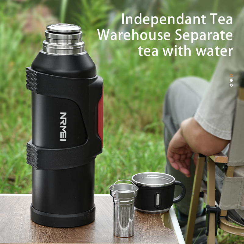 ステンレス鋼製断熱ジャグ、ティーフィルター付き、屋外用ポータ - Outdoor Camping Water Filter のレビューと価格