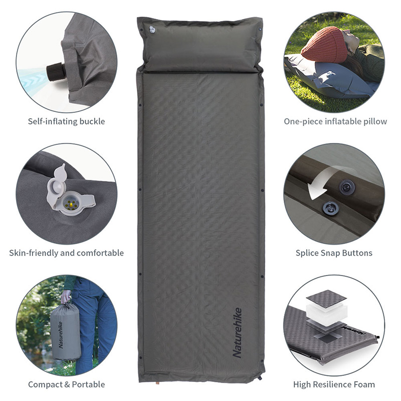 Naturehike自己膨張式キャンプスリーピングパッド、d - Outdoor Camping Inflatable Tent のレビューと価格