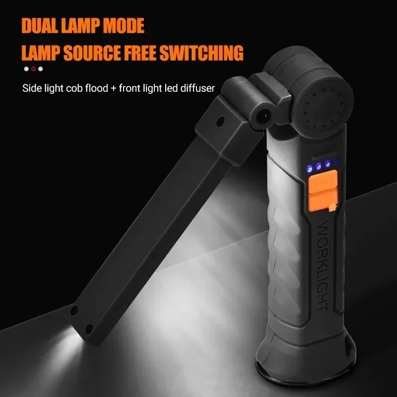 ポータブル COB LED 懐中電灯 USB 充電式ワークラ - Camping Lantern のレビューと価格