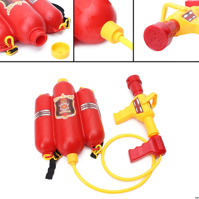 消防バックパック水鉄砲大容量消防士水鉄砲引き出し撮影夏のプー - Outdoor Camping Games For Kids のレビューと価格