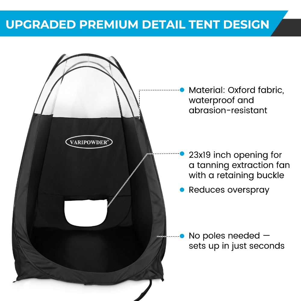 黒色のスプレータンニングテント、ポータブル屋外キャンプ用トイ - Outdoor Camping Automatic Quick Opening Tent のレビューと価格