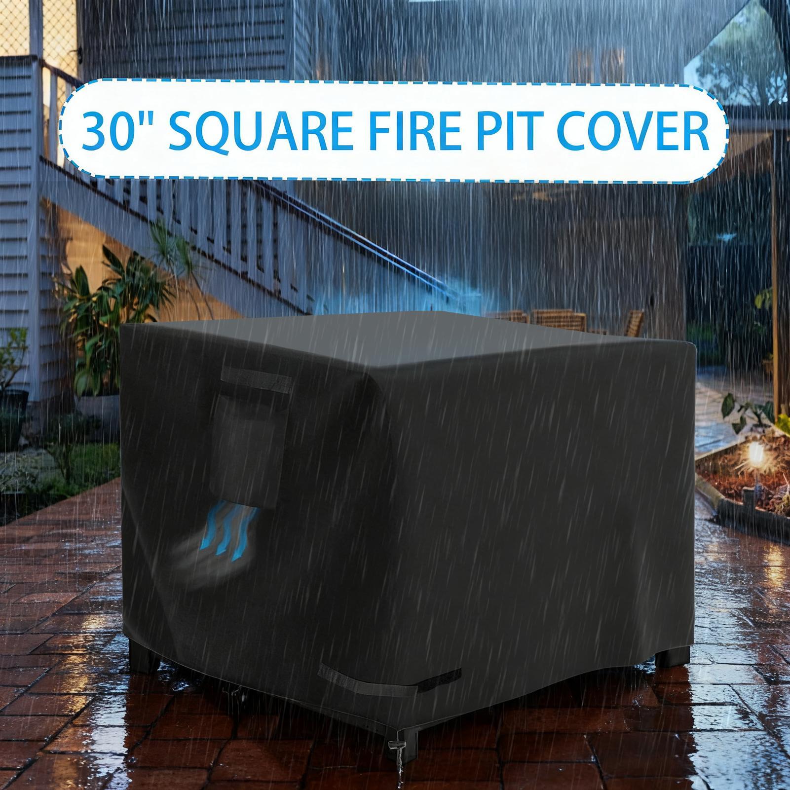 屋外ファイヤーピットカバー 30インチ 防水ヘビーデューティ - Outdoor Indoor Camping のレビューと価格