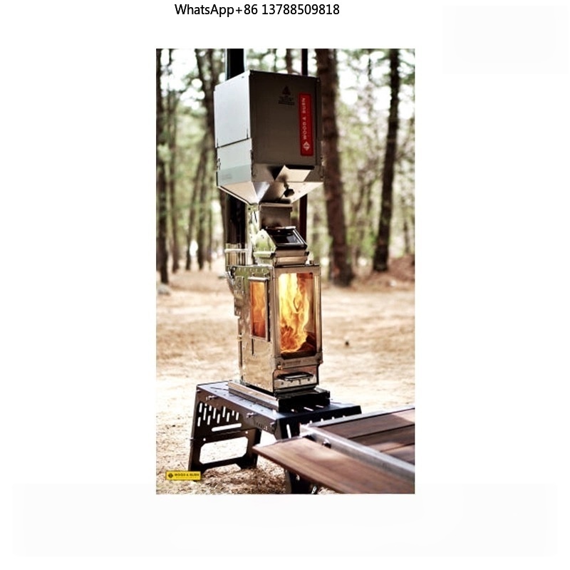現代的な304ステンレス鋼製ポータブル屋外キャンプBBQグリ - Outdoor Camping Stove Wood のレビューと価格