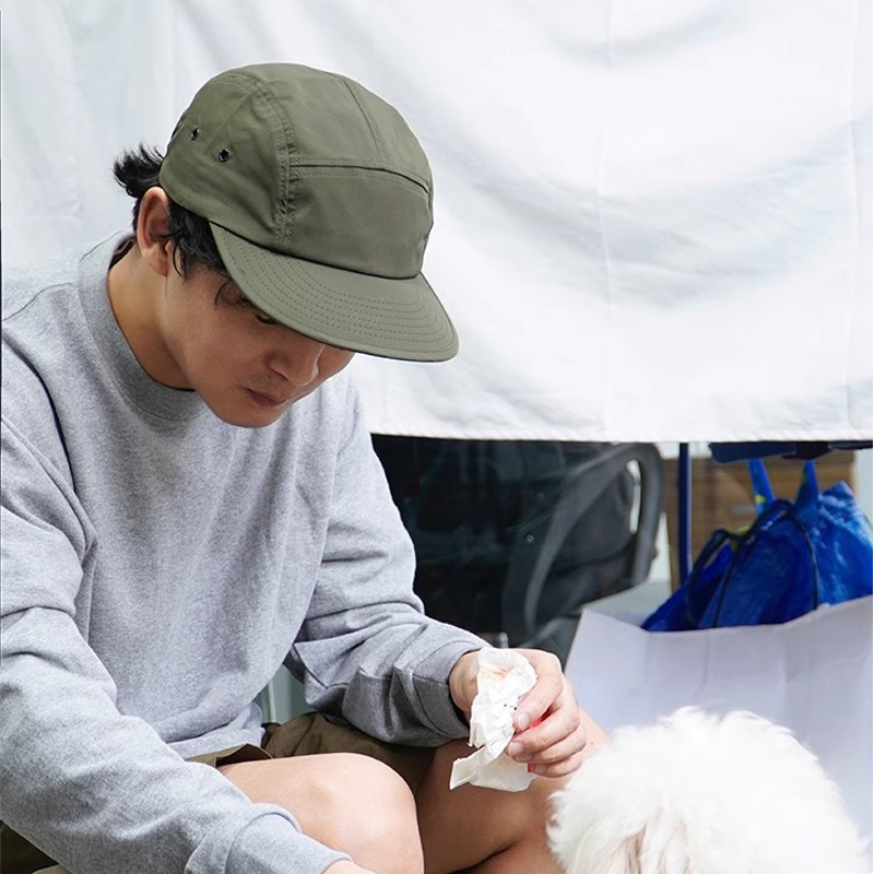 韓国のファッションキャンプキャップ、速乾性5パネル帽子、無地 - Outdoor Camping Korea のレビューと価格