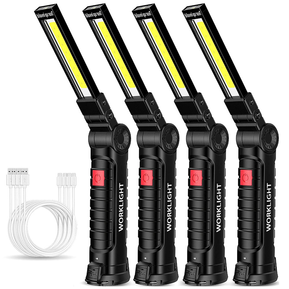 ポータブル折りたたみ LED 懐中電灯強力な磁石 COB 作 - Outdoor Camping Lantern のレビューと価格