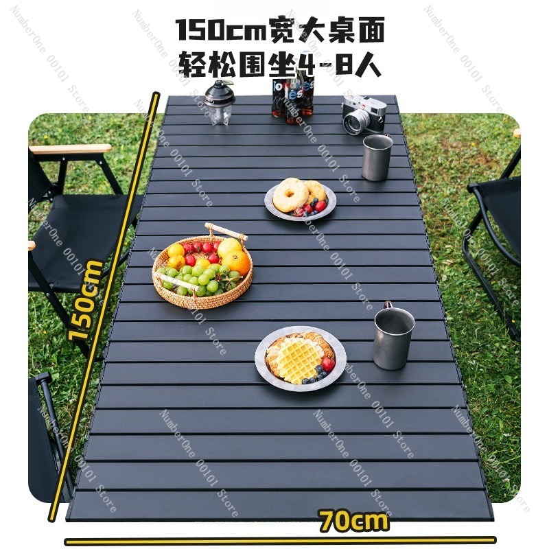 ポータブル屋外折りたたみキャンプテーブルと椅子セットロールア - Outdoor Camping Folding Chairs のレビューと価格
