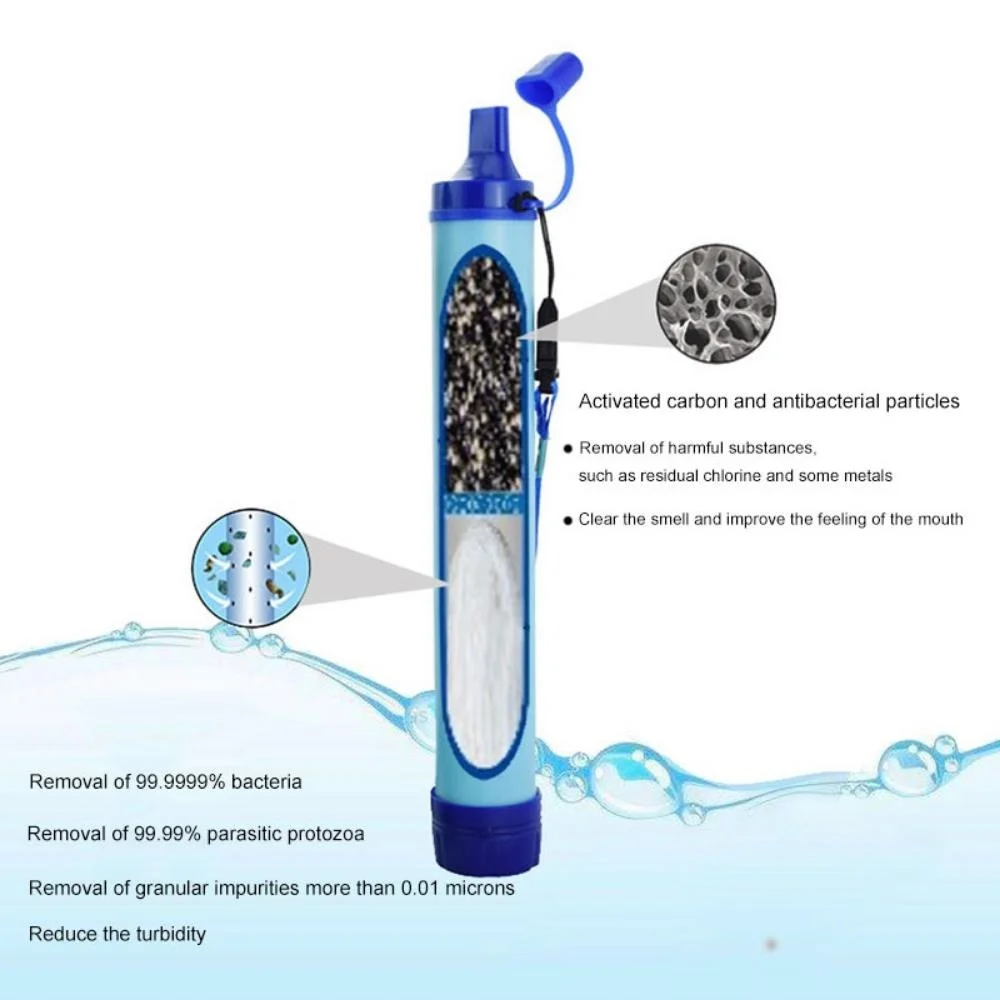 ポータブル屋外浄水器キャンプハイキング緊急生活サバイバルフィ - Outdoor Camping Water Filter のレビューと価格