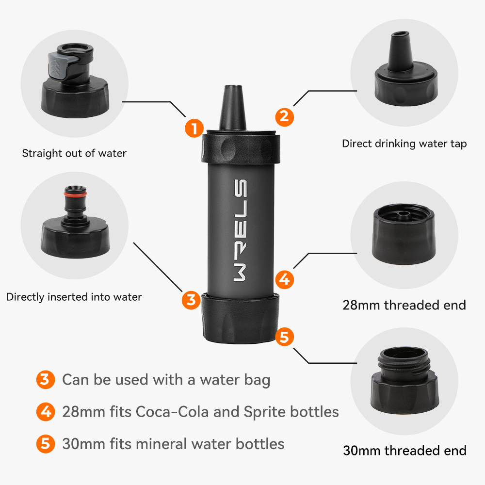 WERLS ハイキング用パーソナルミニ浄水ストロー ポータブ - Outdoor Camping Water Filter のレビューと価格