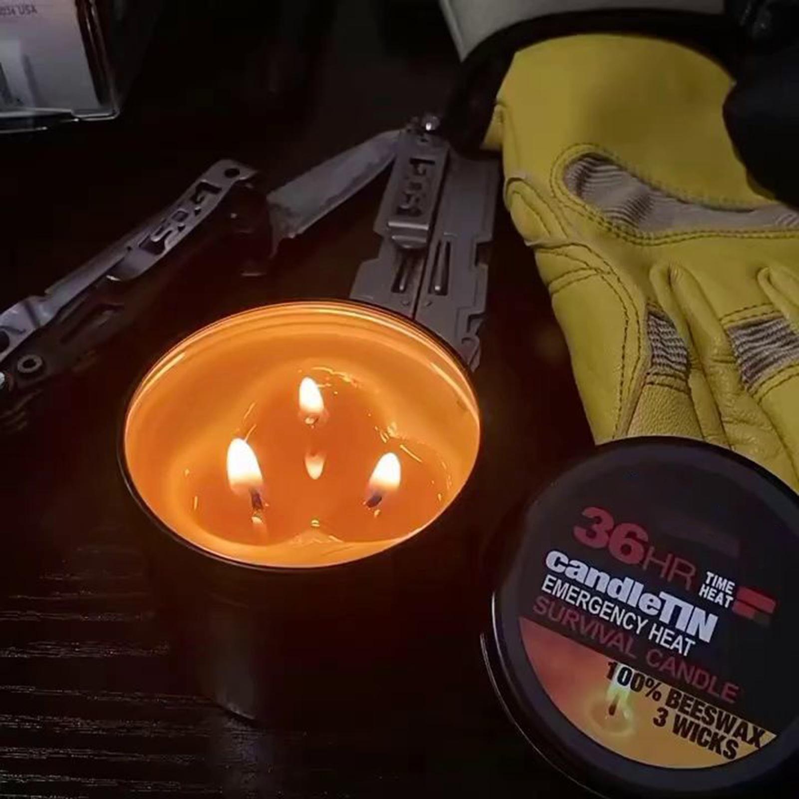 長時間燃焼キャンドル キャンプ用キャンドル ジャー付き 36 - Camping Quiet のレビューと価格