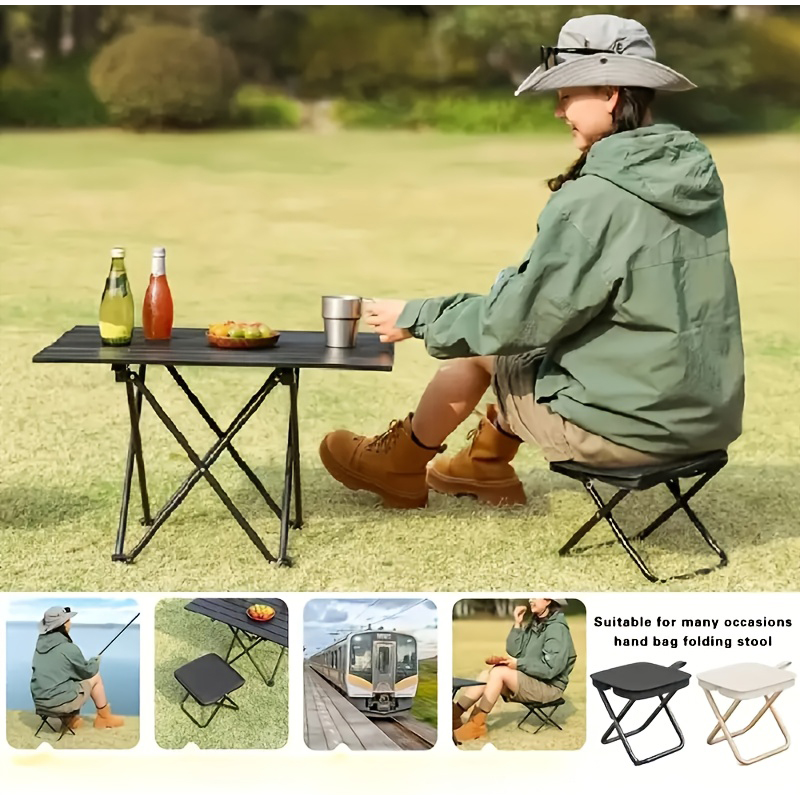    折りたたみ釣り用スツールポータブルアウトドアキャンプ - Outdoor Camping Bag のレビューと価格