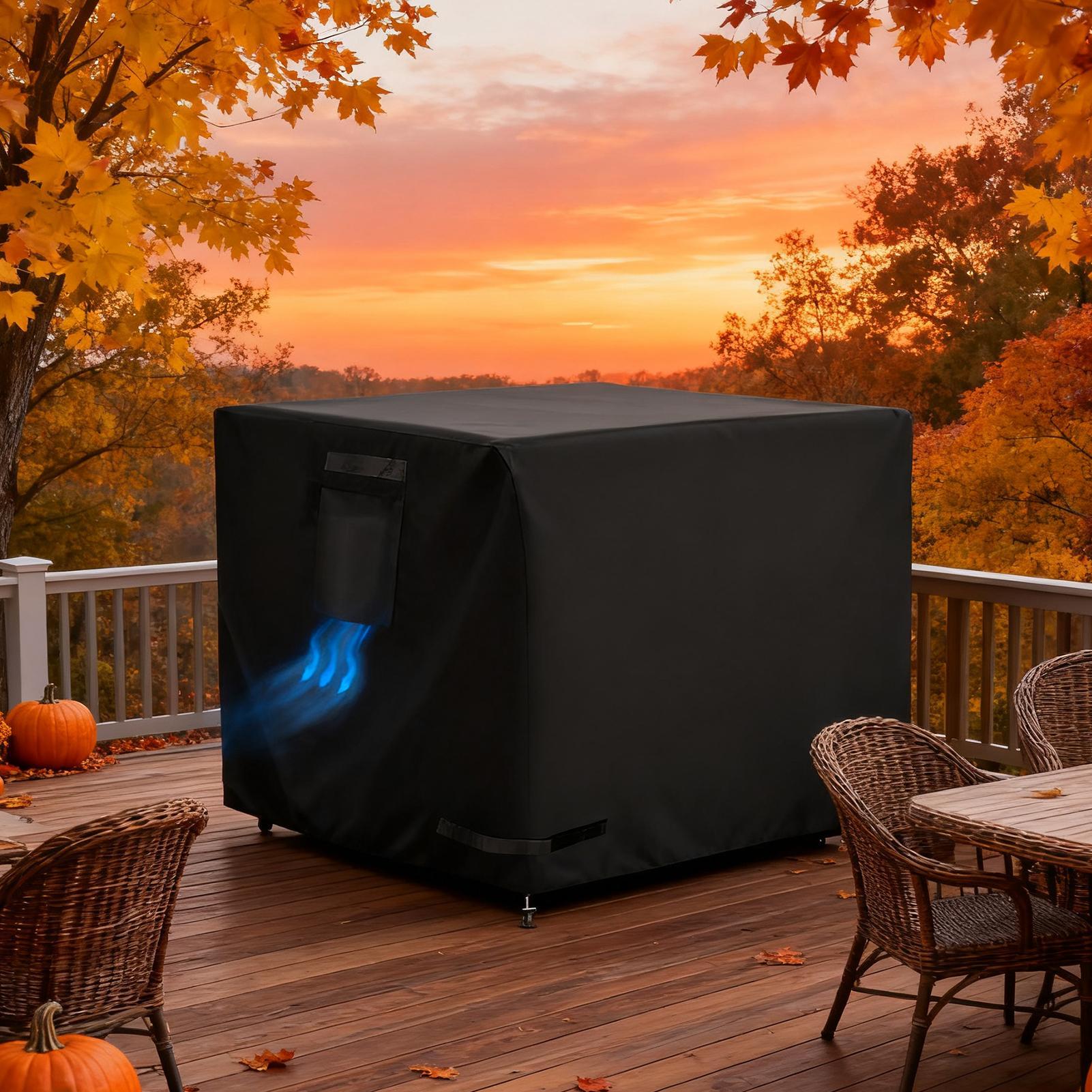 ファイヤーピットカバー スクエア 30インチ 防水シールド  - Outdoor Indoor Camping のレビューと価格
