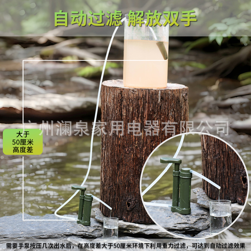 キャンプ用浄水器、屋外用携帯浄水器、緊急用携帯フィルター - Outdoor Camping Water Filter のレビューと価格