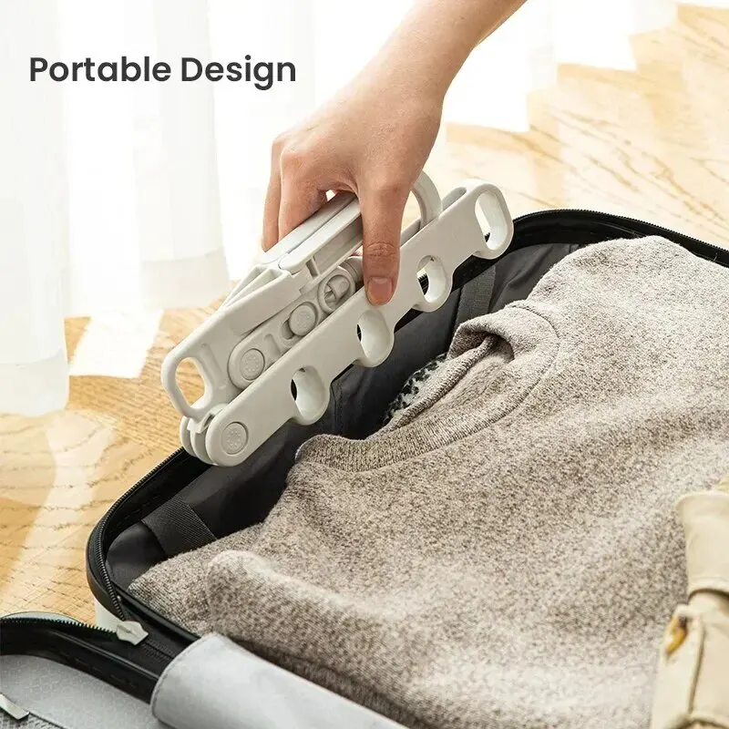 5穴ポータブル衣類ハンガー折りたたみ式旅行乾燥ラックホテルキ - Camping Outdoor Clothing のレビューと価格