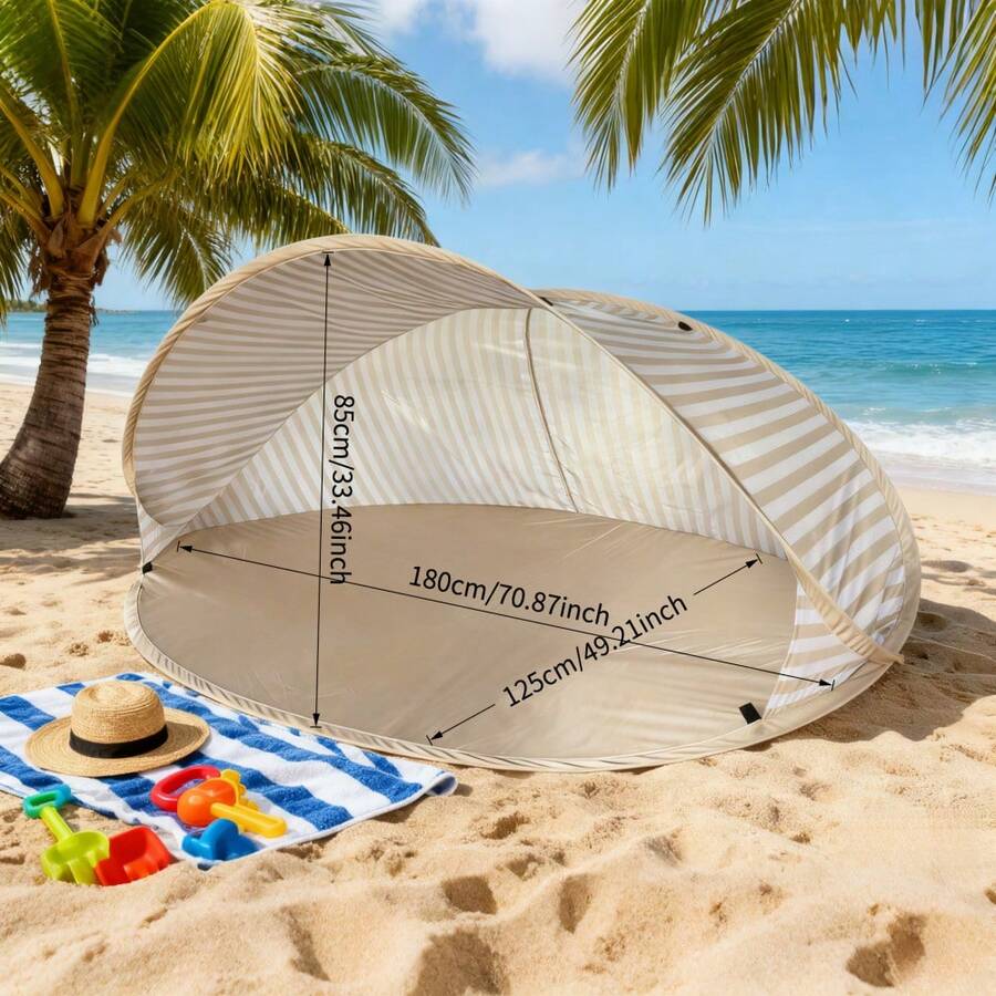 2秒で設営可能な2人用ビーチテント！ 組み立て不要。 持ち運 - Outdoor Camping Automatic Quick Opening Tent のレビューと価格