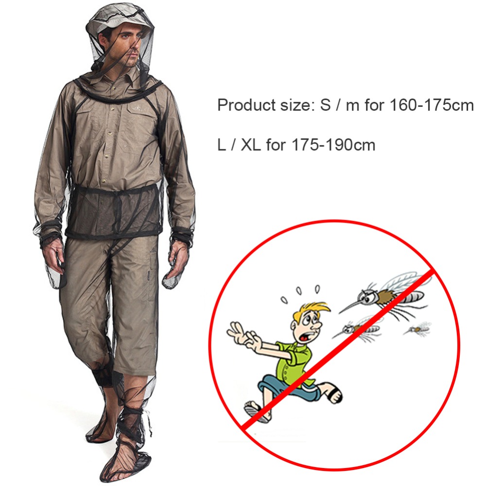 屋外蚊よけスーツ防虫メッシュフード付きジャケット釣りキャンプ - Camping Outdoor Clothing のレビューと価格