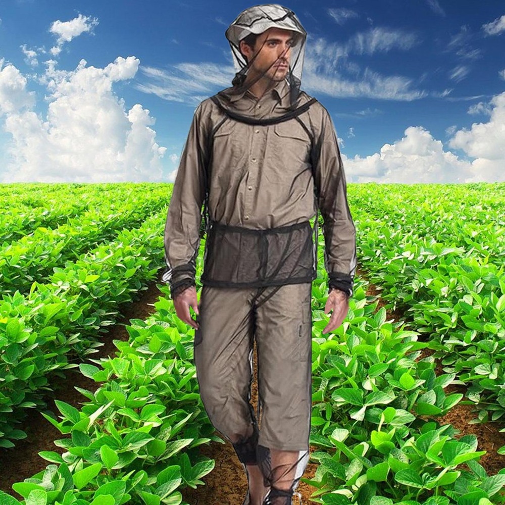 屋外蚊よけスーツ防虫メッシュフード付きジャケット釣りキャンプ - Camping Outdoor Clothing のレビューと価格