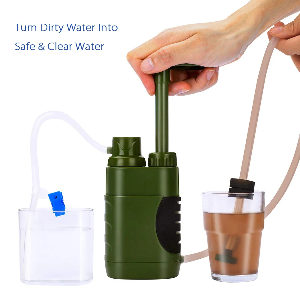 屋外用浄水器 直接飲用ポータブル浄水器 キャンプ用浄水器ポン - Outdoor Camping Water Filter のレビューと価格