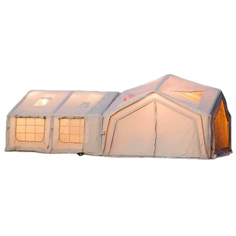 2026年大型エアキャビンテント、ファミリー向け屋外防水キャ - Outdoor Camping Inflatable Tent のレビューと価格