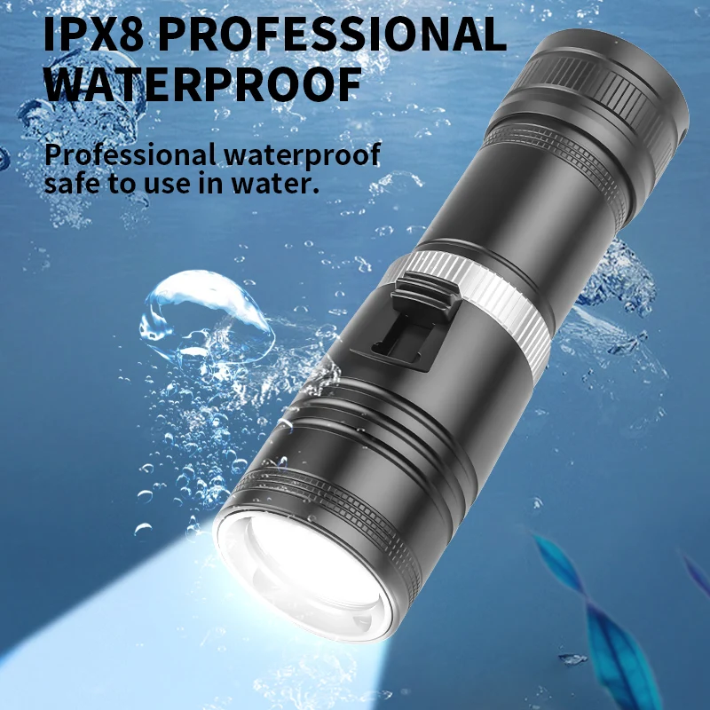 D117 アルミ防水 IPX8 ダイビング懐中電灯 LED  - Camping Lantern のレビューと価格
